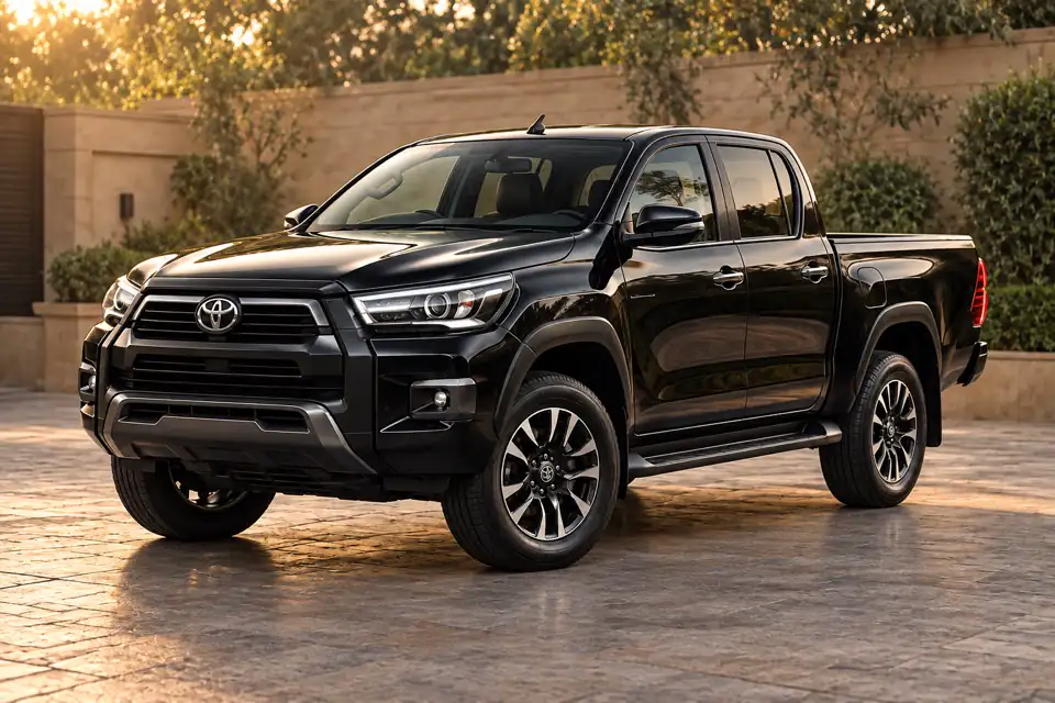 Black Toyota Hilux Revo